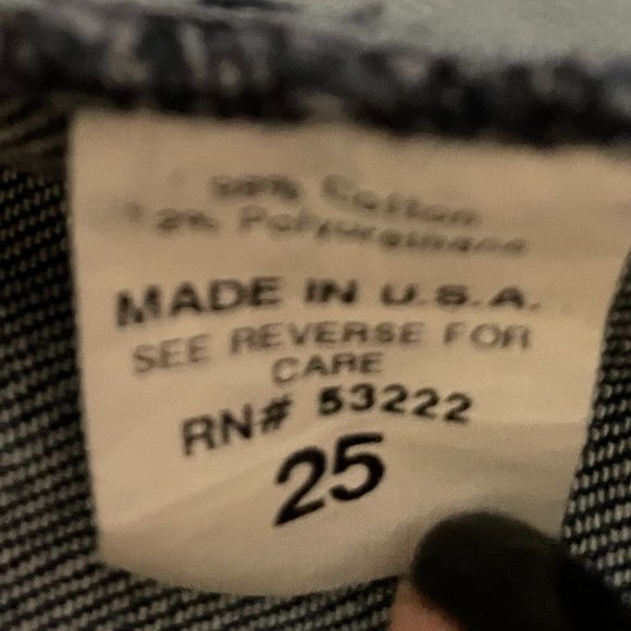 DAVID KHAN Wide Leg Denim Jean Size 25 - Picture 7 of 9